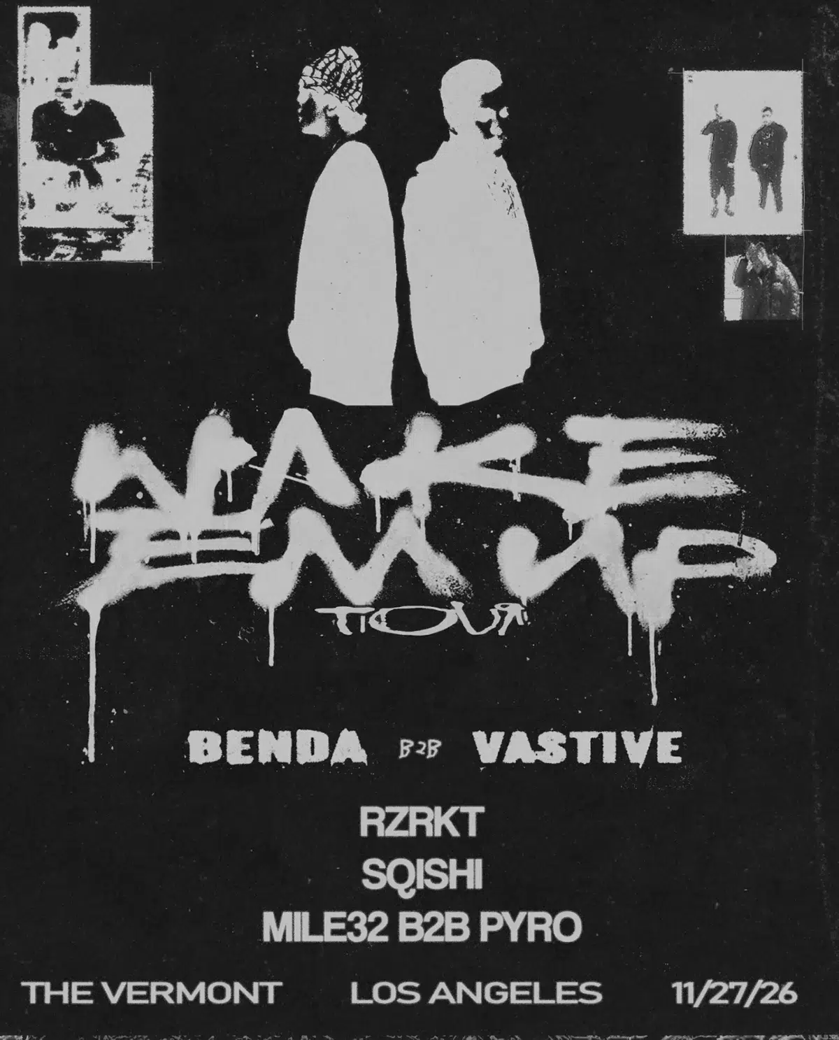 8TURN Trace US tour flyer for The Vermont Hollywood